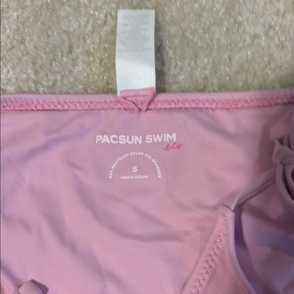 PacSun Light Pink Tie-Side Bikini Bottom - Picture 3 of 8